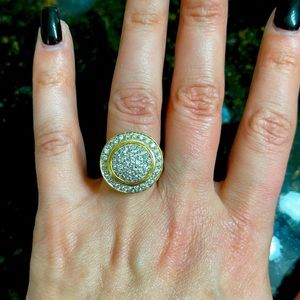 Sterling silver cable ring size 8